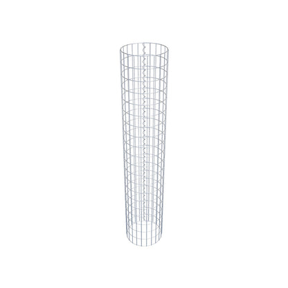 Columna de gaviones redonda 37 cm de diámetro, 200 cm de altura, malla 5 cm x 10 cm