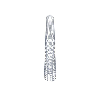 Gabionpelare rund 22 cm diameter, 230 cm höjd, maskstorlek 5 cm x 5 cm