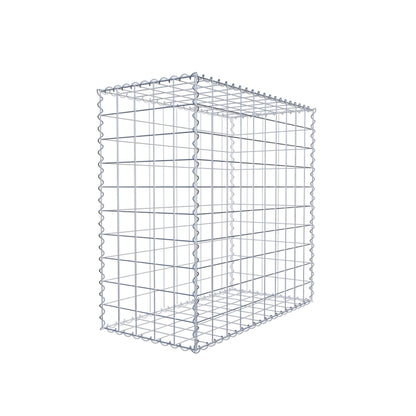 Gabião 100 cm x 100 cm x 50 cm (C x A x P), malhagem 10 cm x 10 cm, espiral