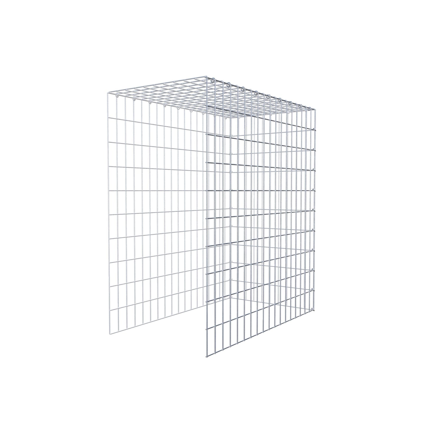 Extra gabion typ 4 100 cm x 90 cm x 50 cm (L x H x D), maskstorlek 5 cm x 10 cm, C-ring