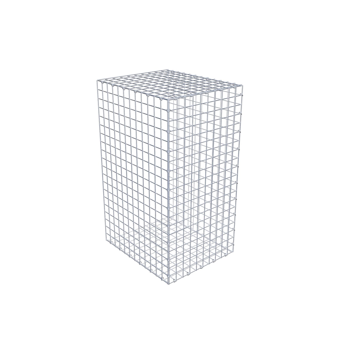 Bevestigbare schanskorf type 2 100 cm x 60 cm x 50 cm (L x H x D), maaswijdte 5 cm x 5 cm, C-ring