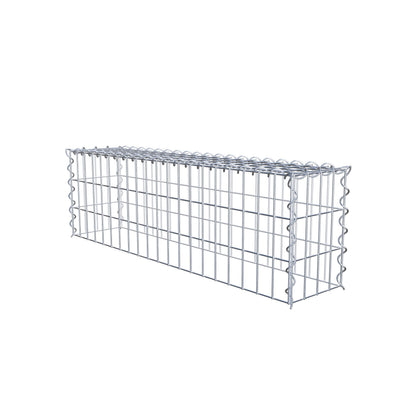 Påväxt gabion typ 3 100 cm x 30 cm x 20 cm (L x H x D), maskstorlek 5 cm x 10 cm, spiral