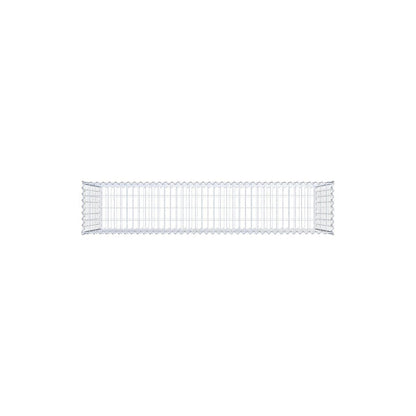 Gabion 200 cm x 100 cm x 40 cm (L x H x D), maskstorlek 5 cm x 10 cm, spiral