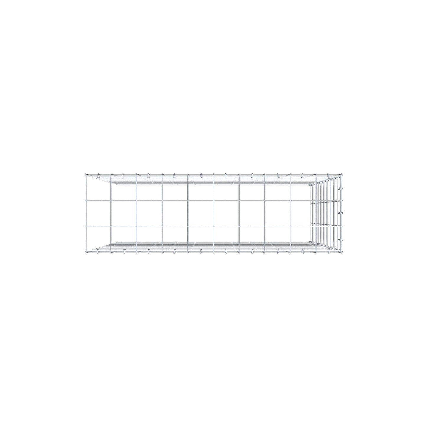 Gavión adicional tipo 4 100 cm x 100 cm x 30 cm (L x A x P), malla 10 cm x 10 cm, anillo en C