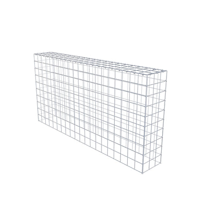 Monteret gabion type 3 200 cm x 100 cm x 30 cm (L x H x D), maskestørrelse 10 cm x 10 cm, C-ring