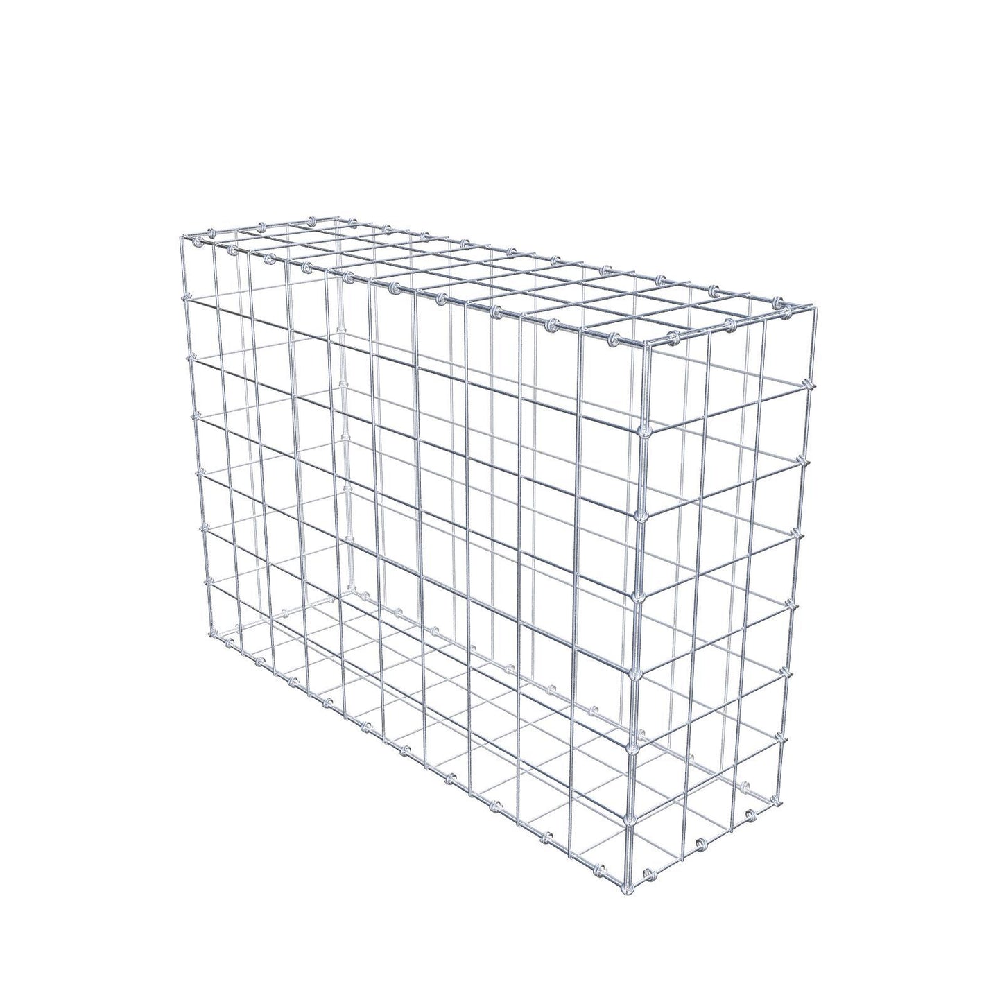 Gabion 100 cm x 70 cm x 30 cm (L x H x D), maskstorlek 10 x 10 cm, spiralring