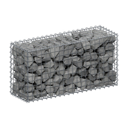 Gabião 100 cm x 50 cm x 30 cm (C x A x P), malhagem 5 cm x 5 cm, espiral