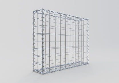 Gabion 100 cm x 80 cm x 20 cm (L x H x D), mesh size 10 cm x 10 cm, spiral