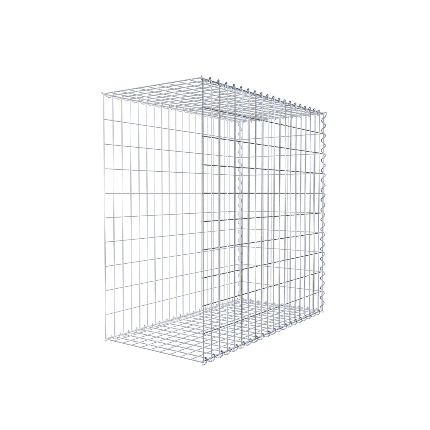 Gavión complementario tipo 2 100 cm x 100 cm x 50 cm (L x A x P), malla 5 cm x 10 cm, espiral