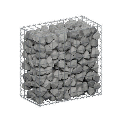 Gabião 100 cm x 100 cm x 50 cm (C x A x P), malhagem 10 cm x 10 cm, espiral