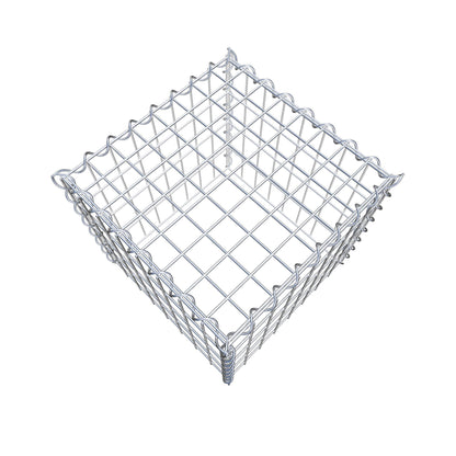 Opvokset gabion type 3 40 cm x 40 cm x 40 cm (L x H x D), maskestørrelse 5 cm x 10 cm, spiral
