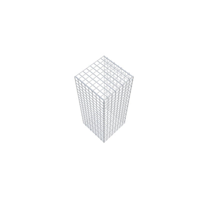 Monteret gabion type 2 100 cm x 40 cm x 40 cm (L x H x D), maskestørrelse 5 cm x 5 cm, C-ring