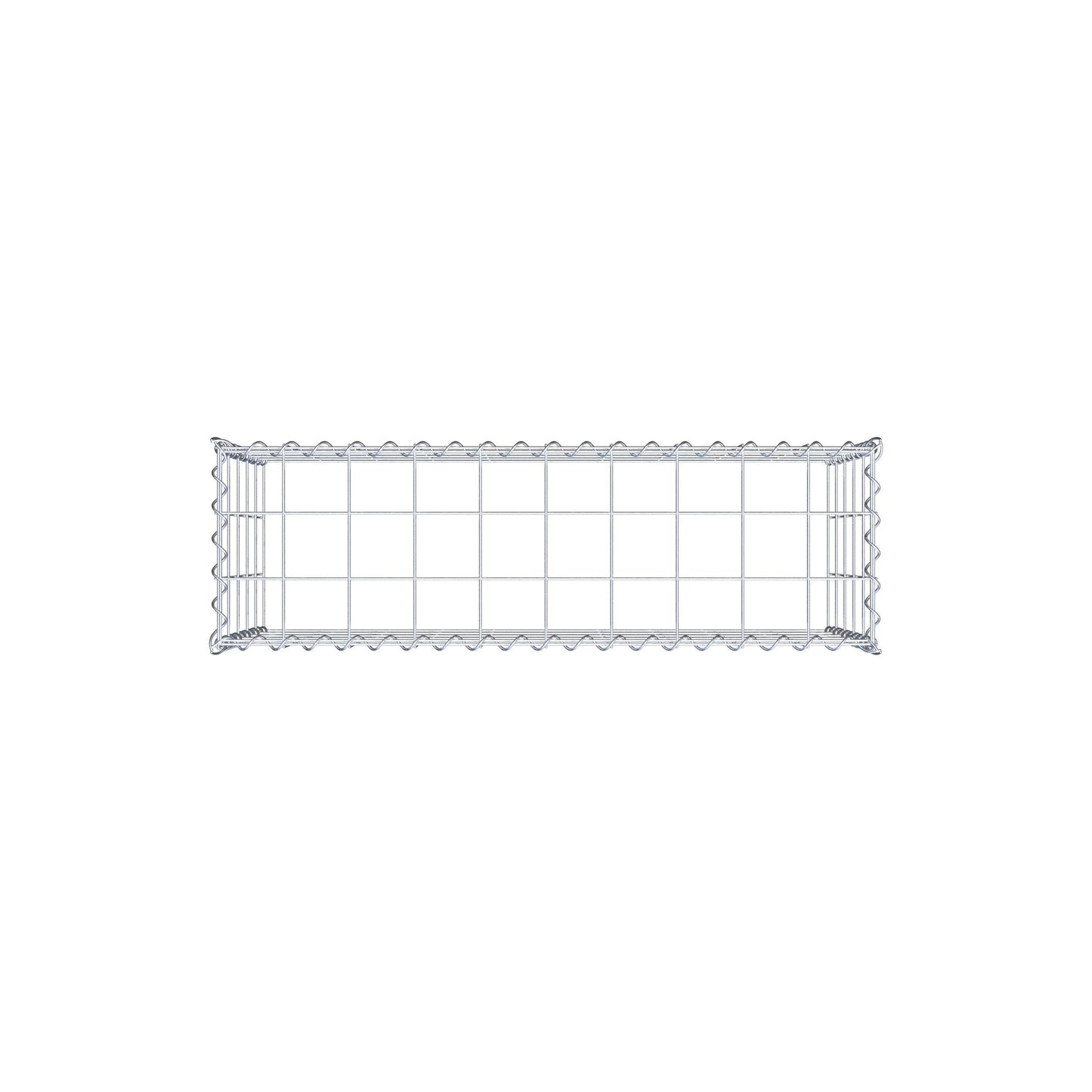 Gabião tipo 3 100 cm x 50 cm x 30 cm (C x A x P), malhagem 10 cm x 10 cm, espiral