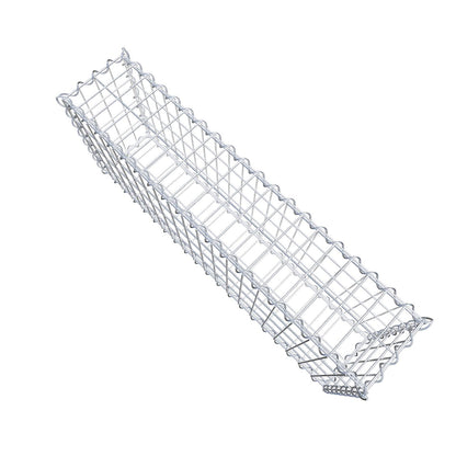 Gavión 100 cm x 40 cm x 20 cm (L x A x P), luz de malla 5 cm x 10 cm, en espiral