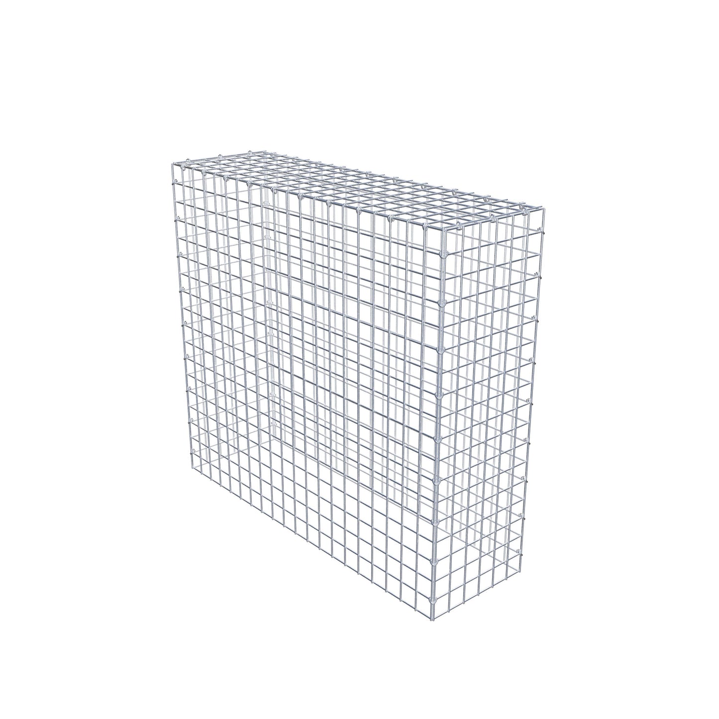 Gabião Tipo 3 100 cm x 90 cm x 30 cm (C x A x P), malhagem 5 cm x 5 cm, anel C