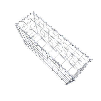 Påväxt gabion typ 3 100 cm x 60 cm x 30 cm (L x H x D), maskstorlek 10 cm x 10 cm, spiral