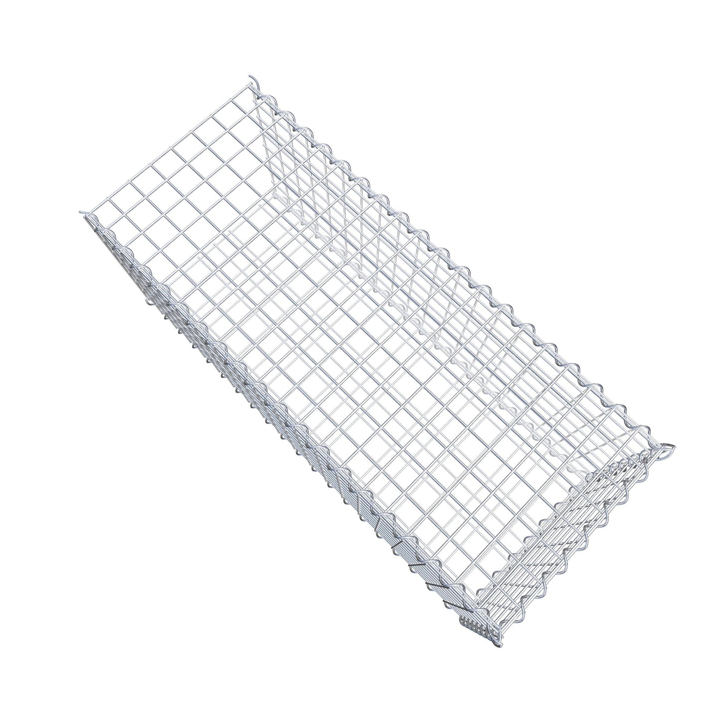Opvokset gabion type 2 100 cm x 40 cm x 40 cm (L x H x D), maskestørrelse 5 cm x 5 cm, spiral