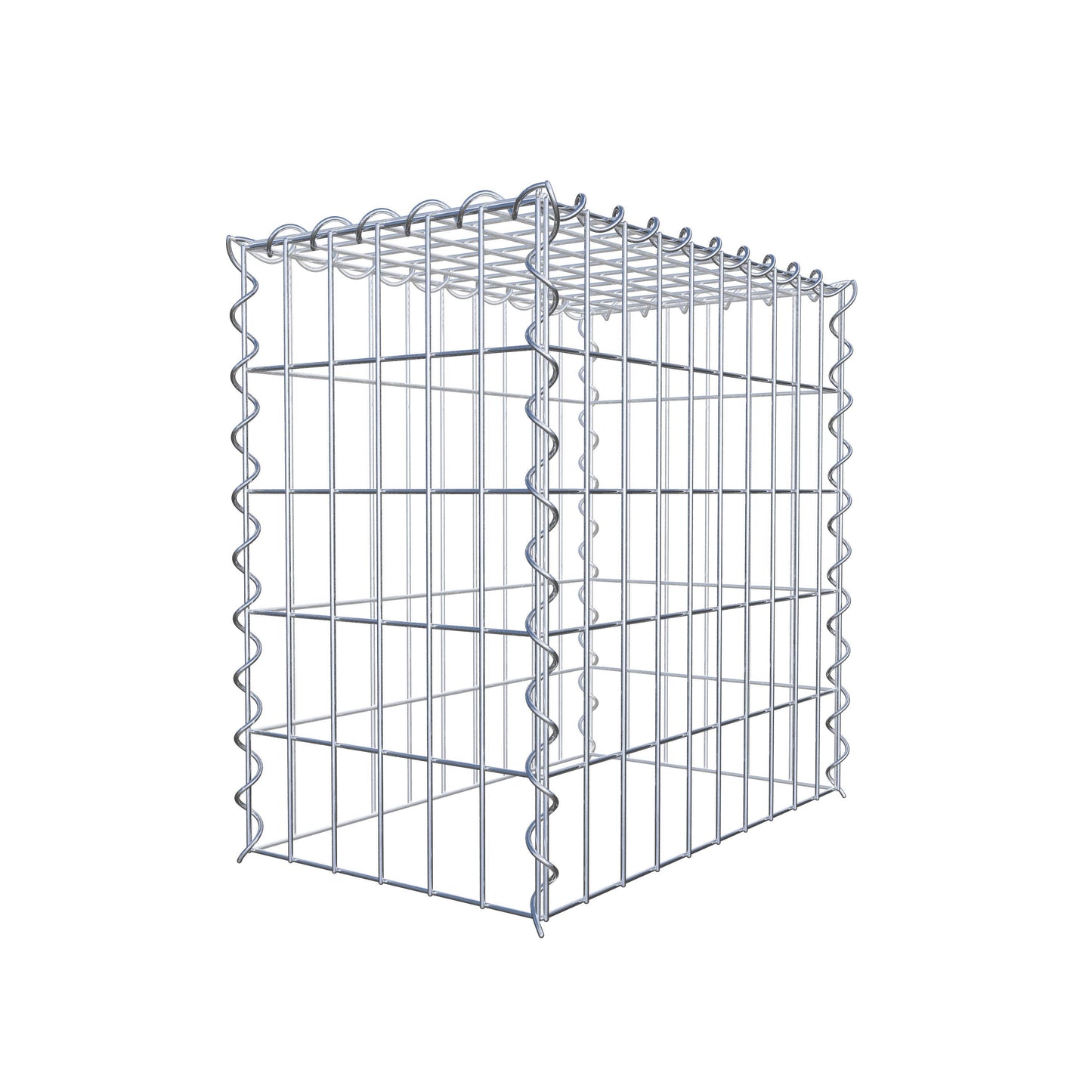 Anbaugabione Typ 3 50 cm x 50 cm x 30 cm (L x H x T), Maschenweite 5 cm x 10 cm, Spirale