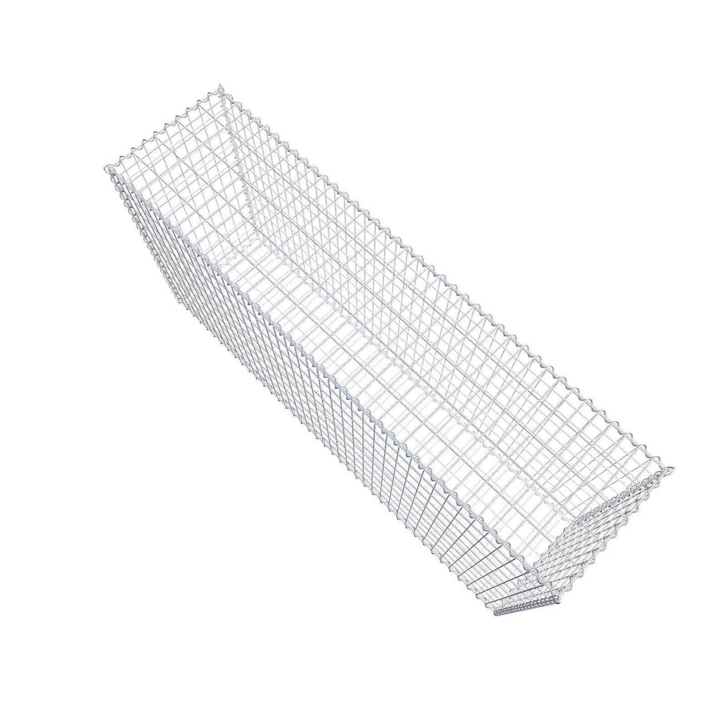 Gabion 200 cm x 100 cm x 50 cm (L x H x D), maskstorlek 5 cm x 10 cm, spiral