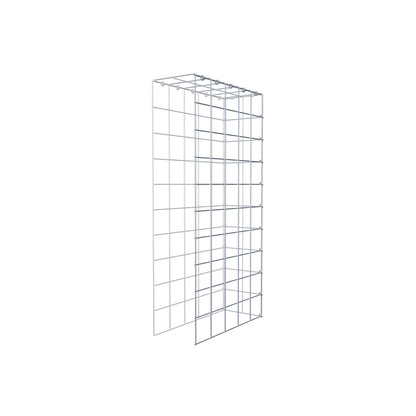 Mounted gabion type 4 100 cm x 50 cm x 20 cm (L x H x D), mesh size 10 cm x 10 cm, C-ring