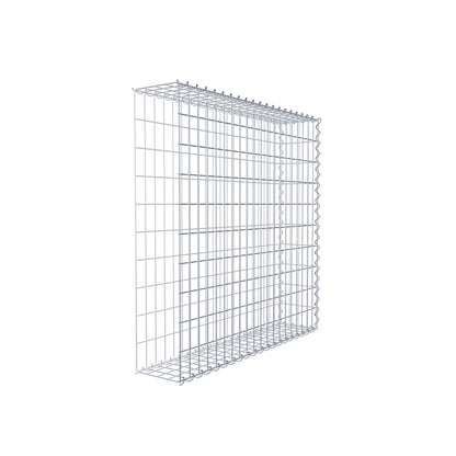 Opvokset gabion type 2 100 cm x 100 cm x 20 cm (L x H x D), maskestørrelse 5 cm x 10 cm, spiral