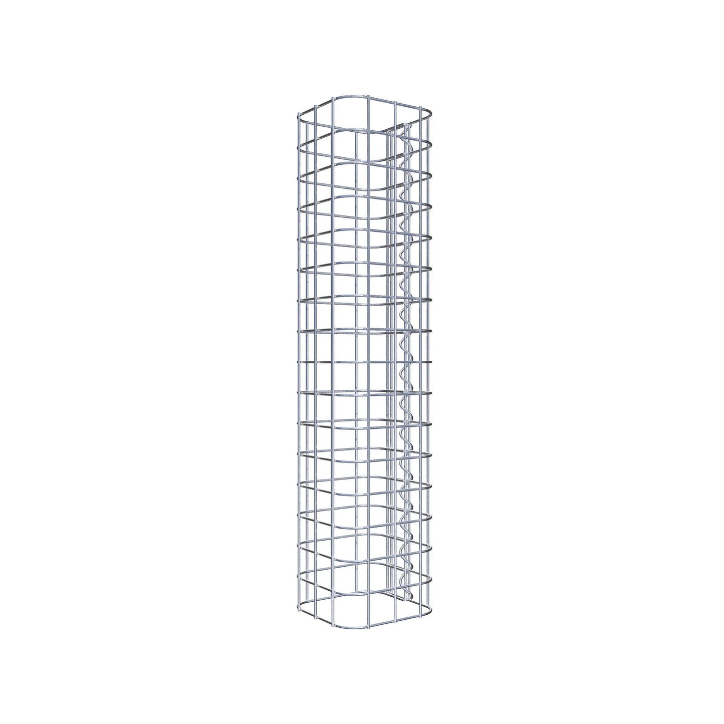 Colonne de gabion carrée 17 cm x 17 cm, hauteur 80 cm, MW 5 cm x 5 cm