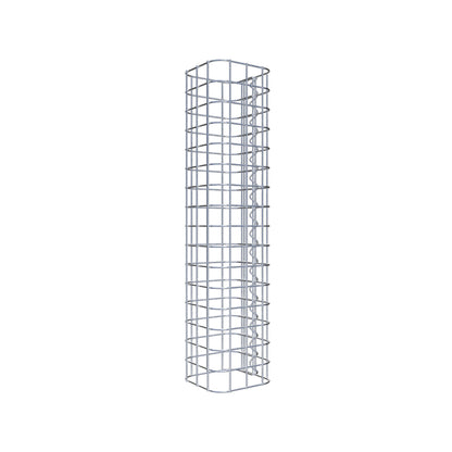 Colonne de gabion carrée 17 cm x 17 cm, hauteur 80 cm, MW 5 cm x 5 cm