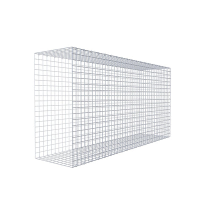 Fästbar gabion typ 2 200 cm x 100 cm x 50 cm (L x H x D), maskstorlek 5 cm x 5 cm, C-ring