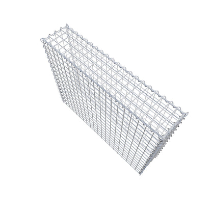 Gabbione aggiuntivo tipo 3 100 cm x 80 cm x 20 cm (L x H x P), dimensione maglia 5 cm x 5 cm, a spirale