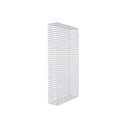 Gabion 200 cm x 100 cm x 30 cm (L x H x D), maskestørrelse 5 cm x 5 cm, C-ring
