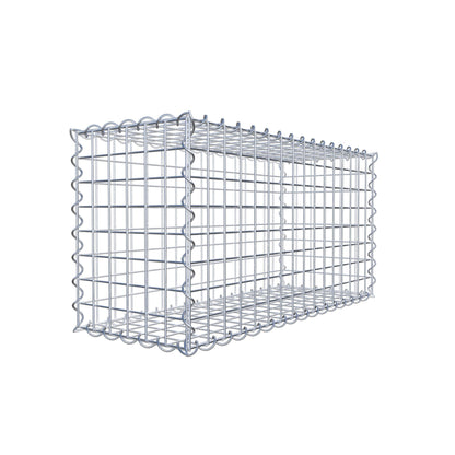 Schanskorf 80 cm x 40 cm x 30 cm (L x H x D), maaswijdte 5 cm x 5 cm, spiraalvormig