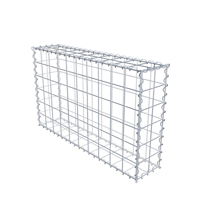 Gabbione 100 cm x 60 cm x 20 cm (L x H x P), maglia 10 cm x 10 cm, spirale