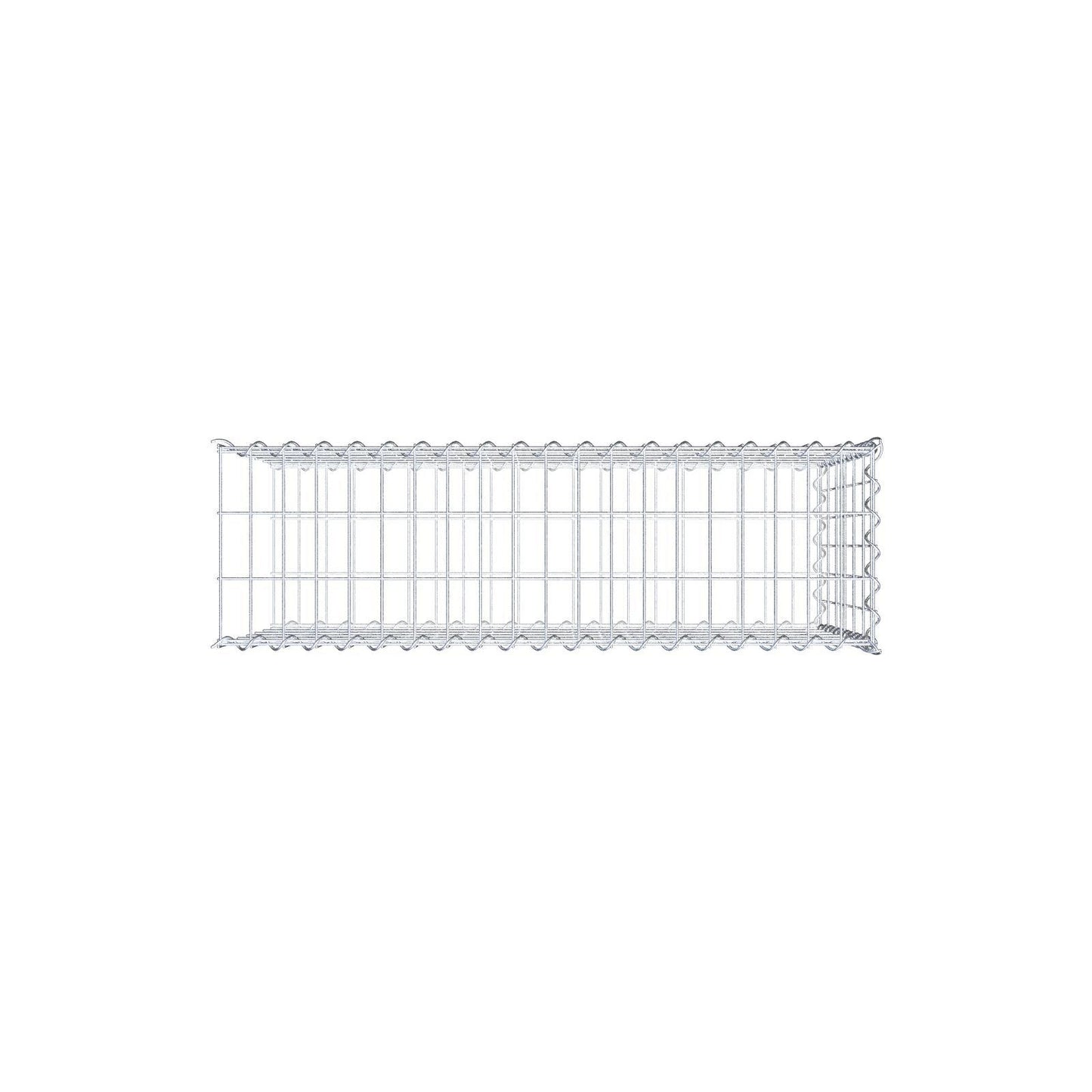 Påväxt gabion typ 2 100 cm x 60 cm x 30 cm (L x H x D), maskstorlek 5 cm x 10 cm, spiral