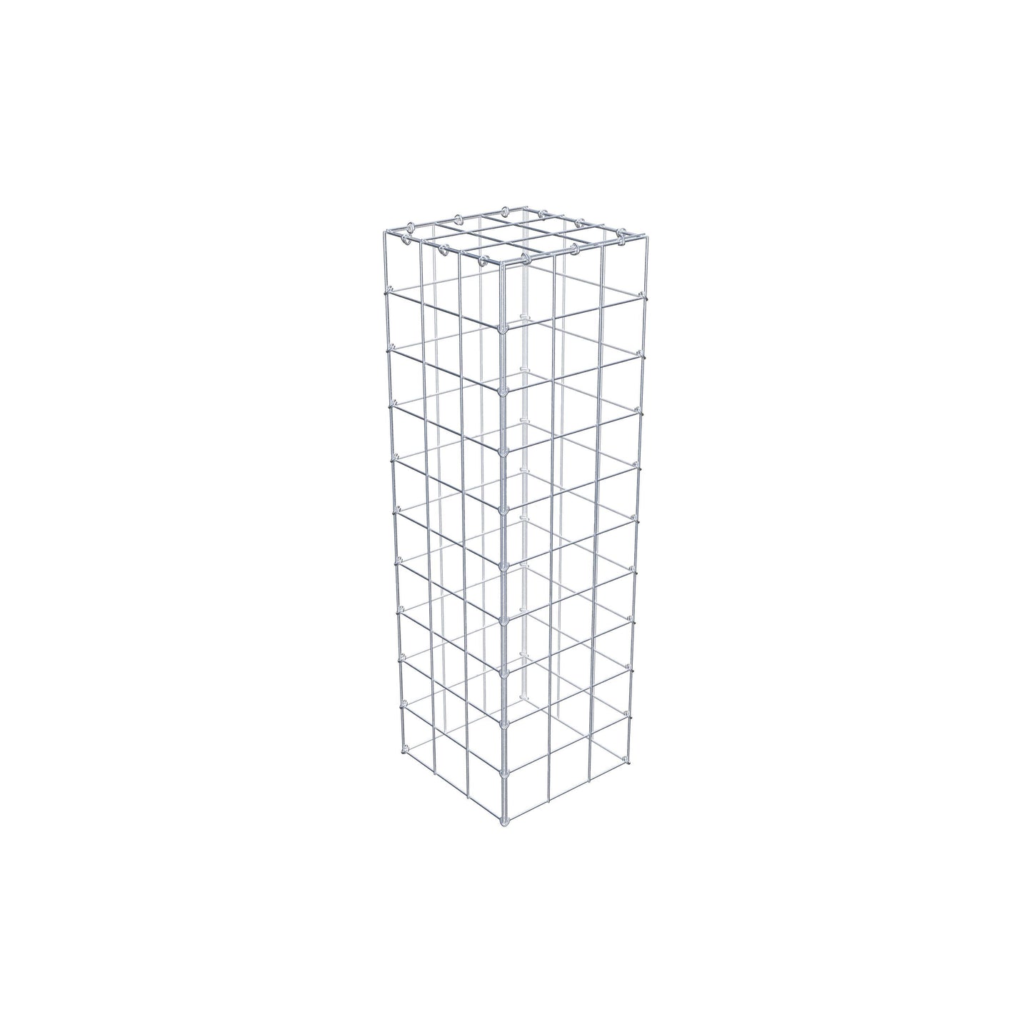 Gabião Tipo 3 100 cm x 30 cm x 30 cm (C x A x P), malhagem 10 cm x 10 cm, anel C
