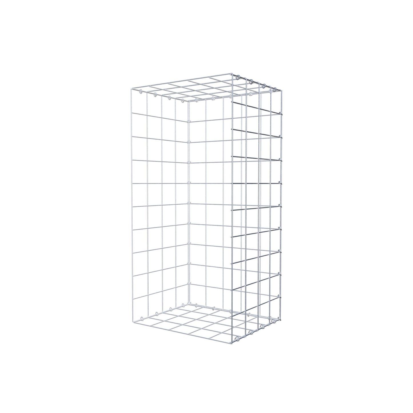 Anbaugabione Typ 2 100 cm x 40 cm x 50 cm (L x H x T), Maschenweite 10 cm x 10 cm, C-Ring