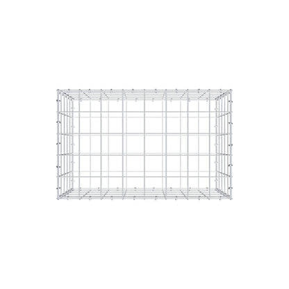 Gabion 80 cm x 50 cm x 50 cm (L x H x P), mailles 10 cm x 10 cm, anneau en C