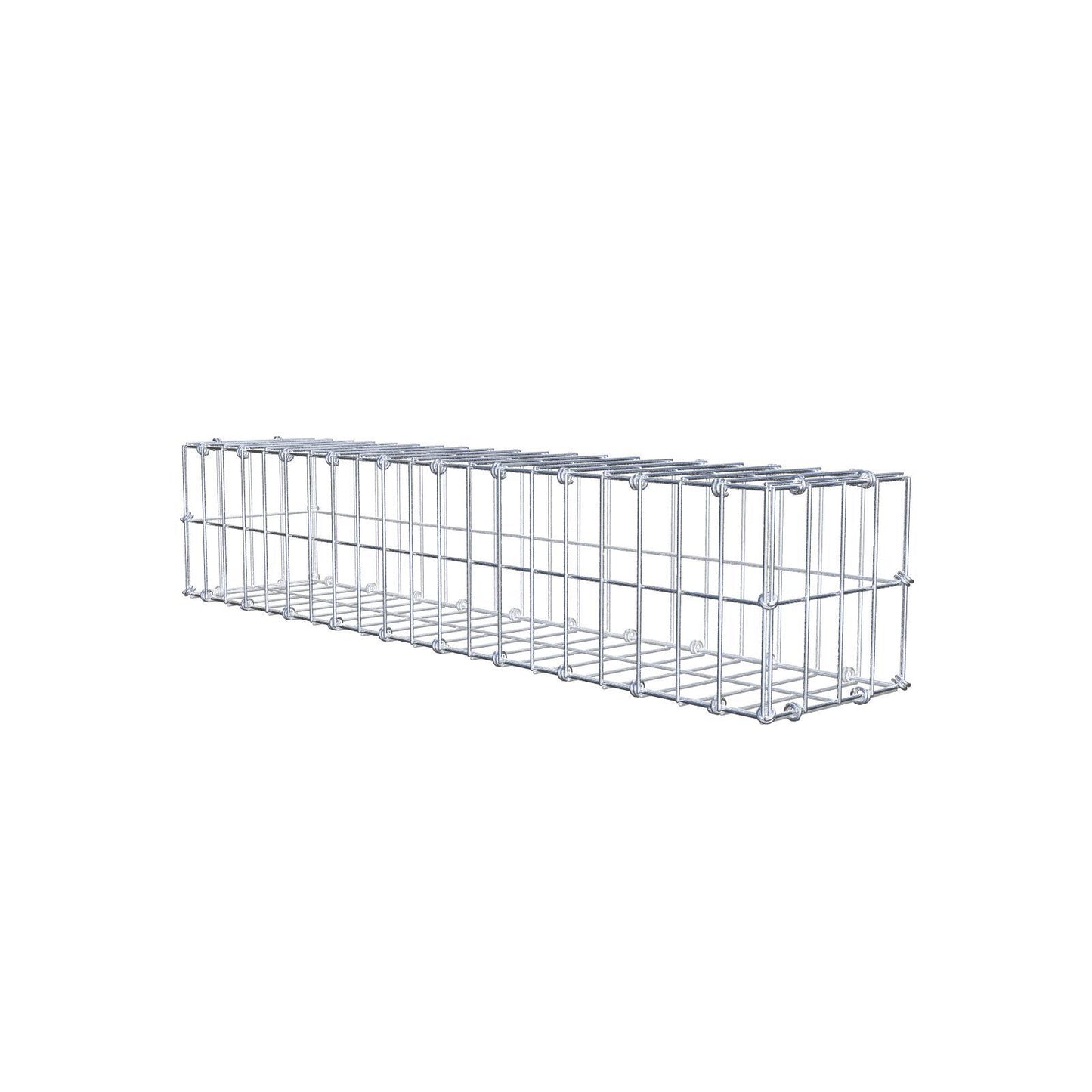 Gabion 100 cm x 20 cm x 20 cm (L x H x D), maskstorlek 5 x 10 cm, spiralring