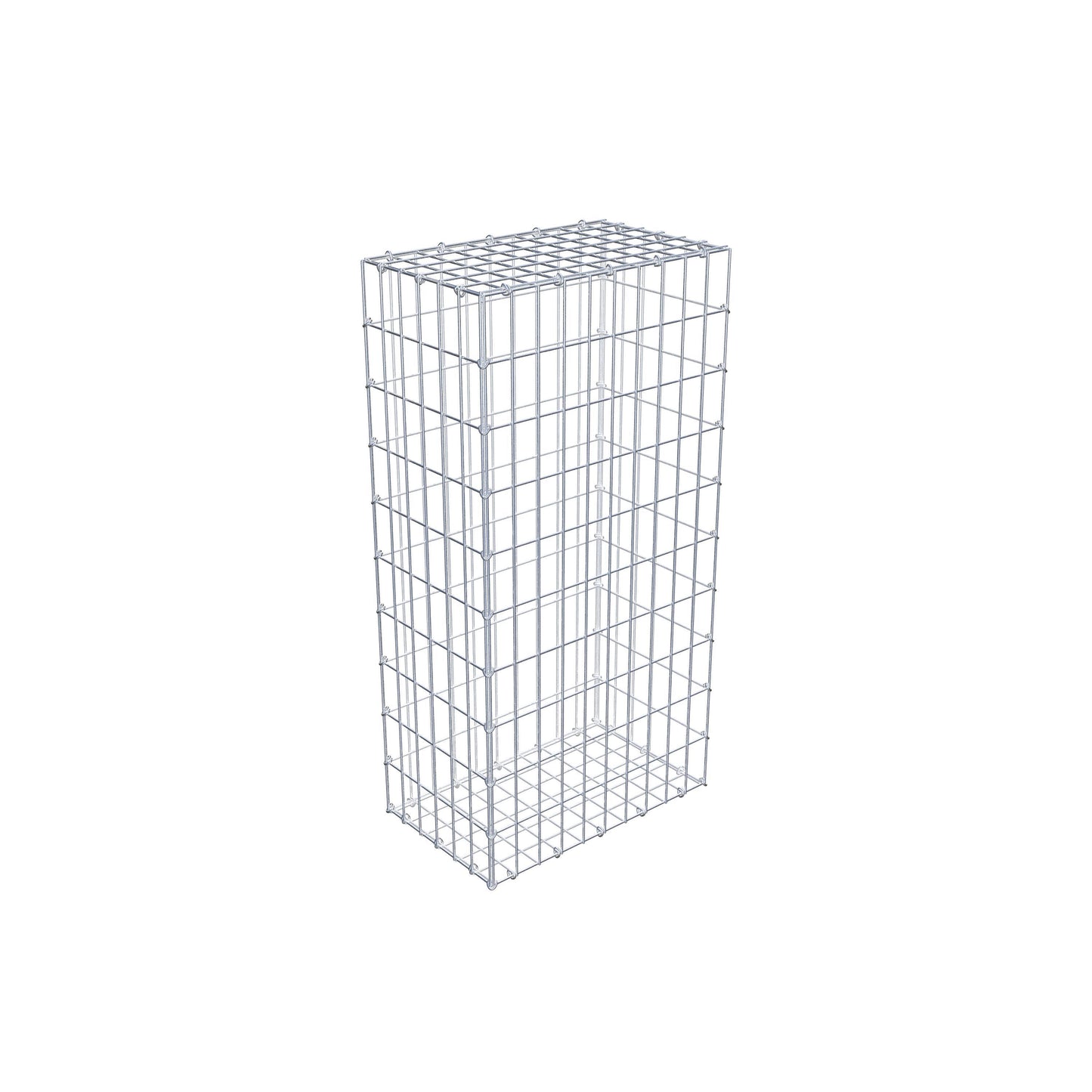 Gabião 100 cm x 30 cm x 50 cm (C x A x P), malhagem 5 cm x 10 cm, anel C