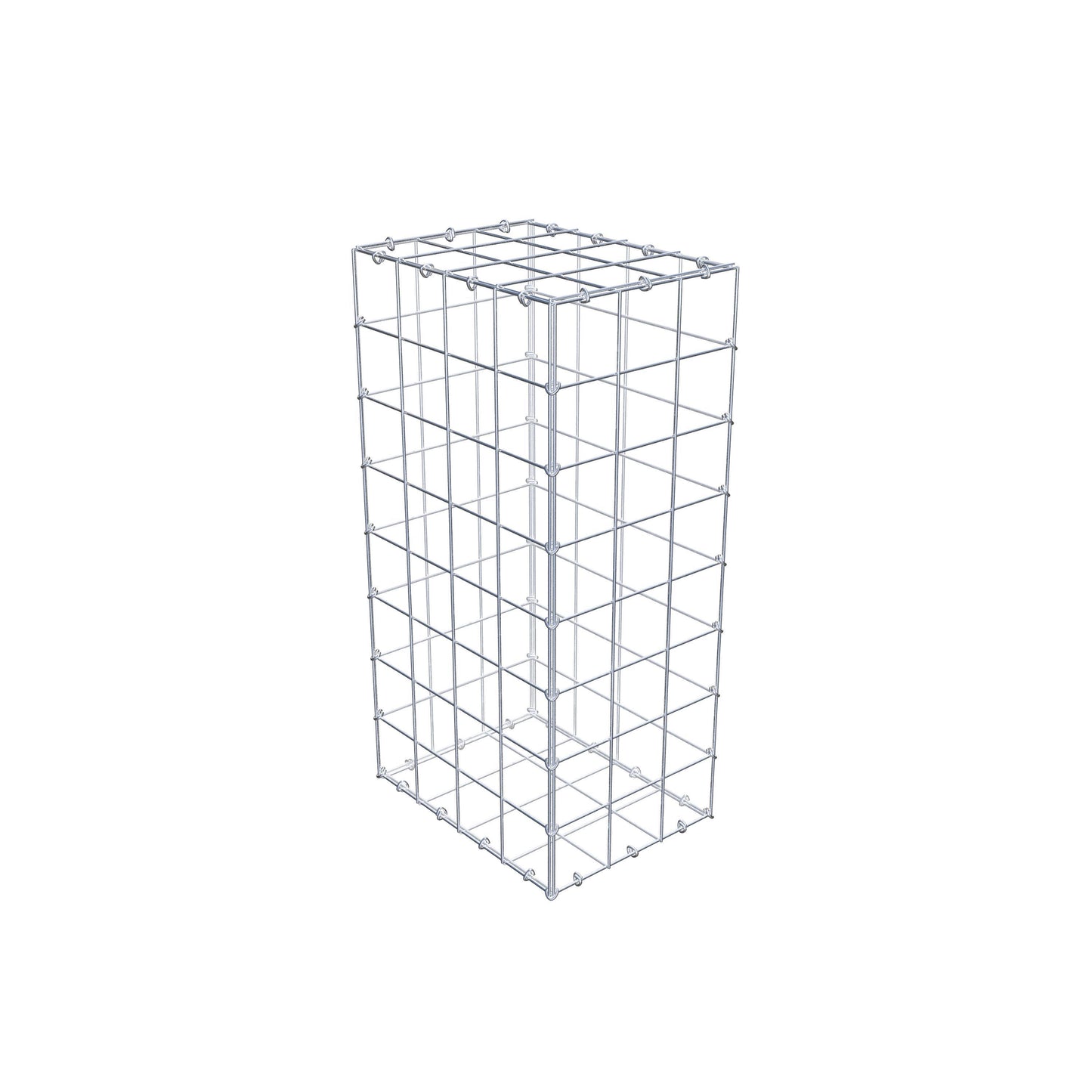 Gabion 80 cm x 40 cm x 30 cm (L x H x D), maskestørrelse 10 cm x 10 cm, C-ring
