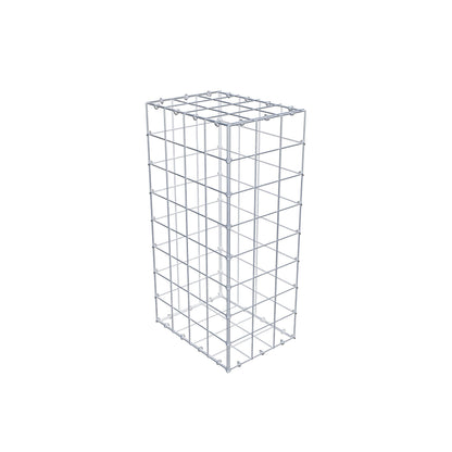 Gabion 80 cm x 40 cm x 30 cm (L x H x D), maskestørrelse 10 cm x 10 cm, C-ring