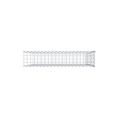 Opvokset gabion type 2 100 cm x 100 cm x 20 cm (L x H x D), maskestørrelse 5 cm x 10 cm, spiral
