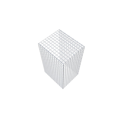 Mounted gabion type 4 100 cm x 60 cm x 50 cm (L x H x D), mesh size 5 cm x 5 cm, C-ring
