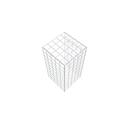 Extra gabion typ 4 100 cm x 50 cm x 50 cm (L x H x D), maskstorlek 10 cm x 10 cm, C-ring