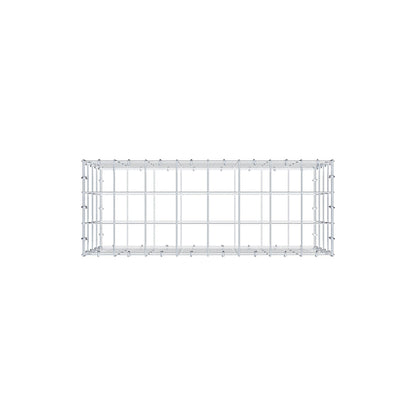 Gabion 80 cm x 40 cm x 30 cm (L x H x D), maskestørrelse 10 cm x 10 cm, C-ring