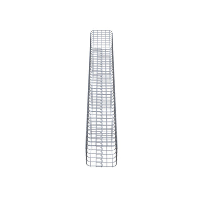Coluna de gabião quadrada 27 cm x 27 cm, 200 cm de altura, PM 5 cm x 5 cm