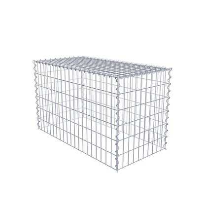 Extra gabion typ 3 100 cm x 60 cm x 50 cm (L x H x D), maskstorlek 5 cm x 10 cm, spiral