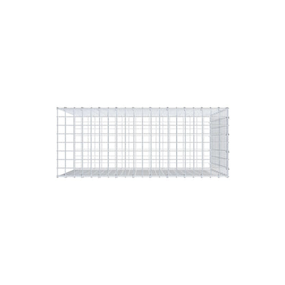 Gavión complementario de tipo 2 100 cm x 80 cm x 40 cm (largo x alto x fondo), malla 5 cm x 5 cm, anillo en C