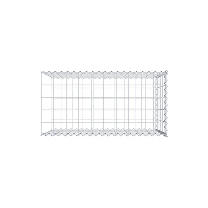 Extra gabion typ 2 100 cm x 60 cm x 50 cm (L x H x D), maskstorlek 10 cm x 10 cm, spiral