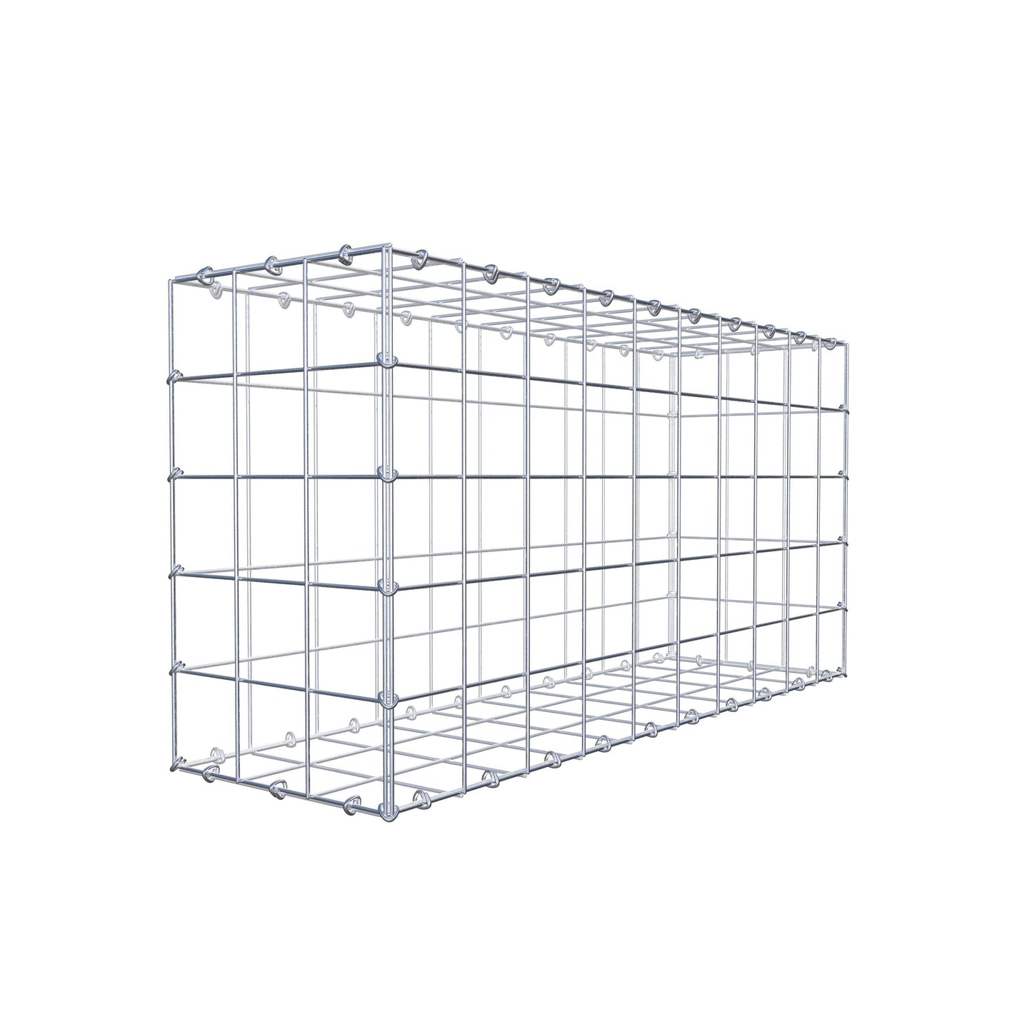 Gabion 100 cm x 50 cm x 30 cm (L x H x D), maskstorlek 10 cm x 10 cm, C-ring