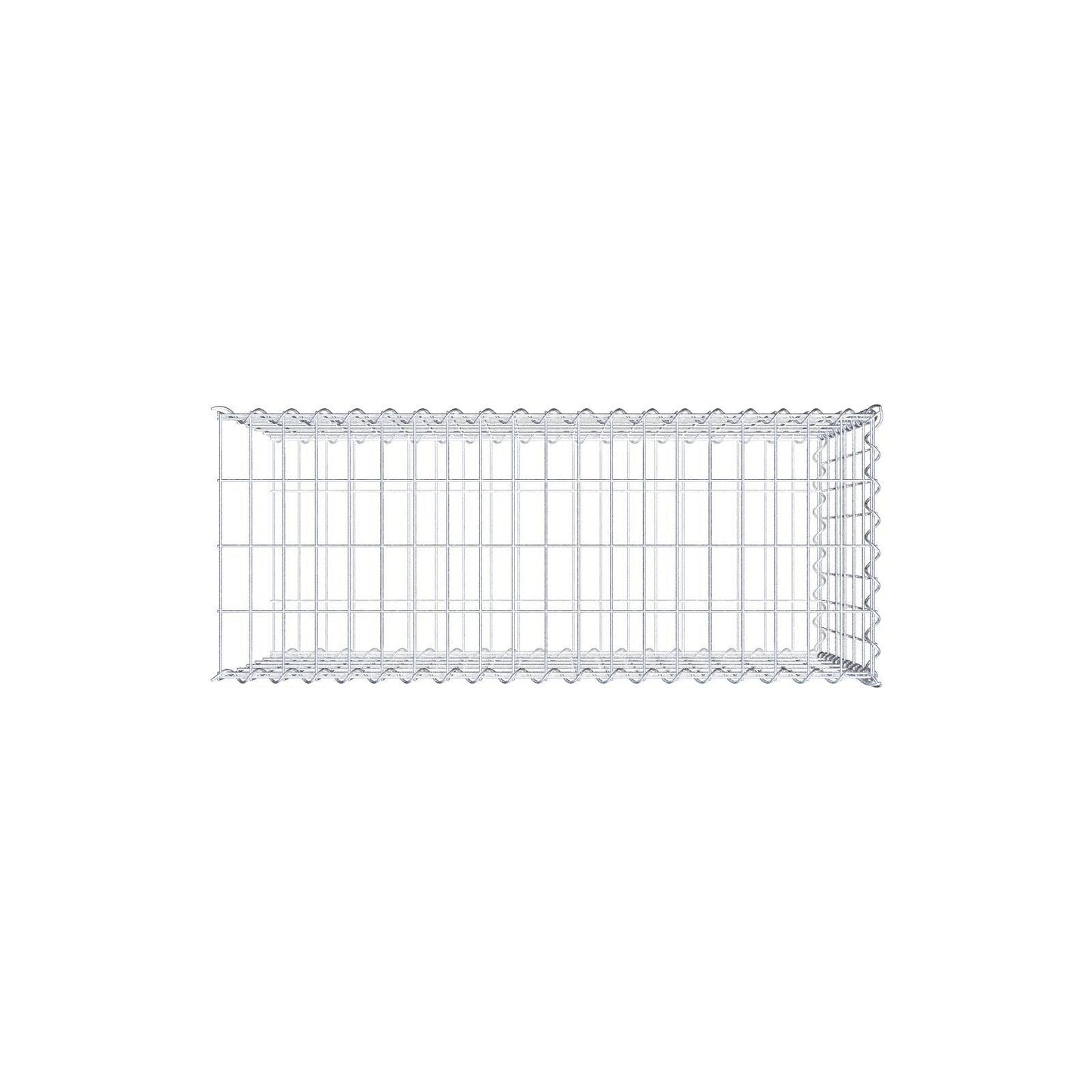 Extra gabion typ 2 100 cm x 60 cm x 40 cm (L x H x D), maskstorlek 5 cm x 10 cm, spiral